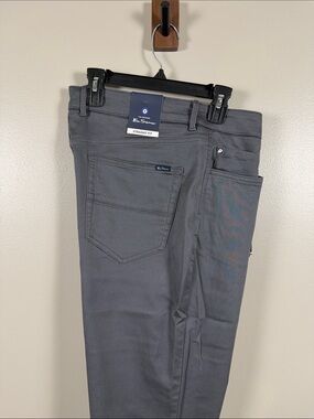 Ben Sherman Dark Grey Straight Leg Pants 36x30